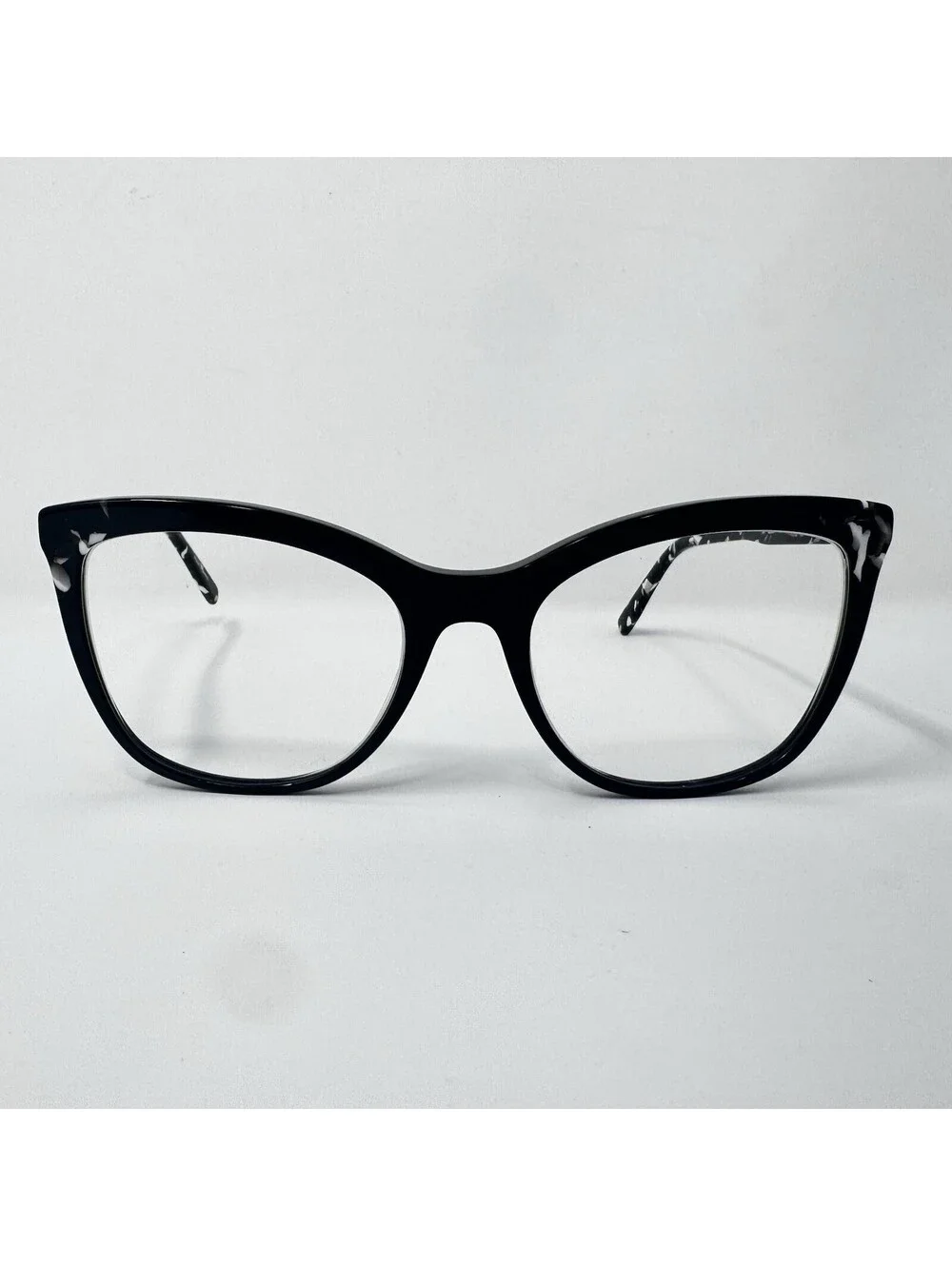 Lacoste L2884 001 Black White Marble Eyeglass Frames Only 57-20-145